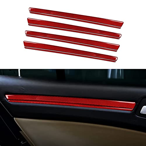 Image of Car 4 Doors Decor Strips Cover Decals for 2011-2023 Chrysler 300 / 300C / 300S / Limited /Touring /Base Accessories Carbon Fiber Stickers