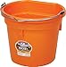 Miller CO P20FBORANGE P20FB Orange 20Q Flat-Back Bucket, 20 Quart