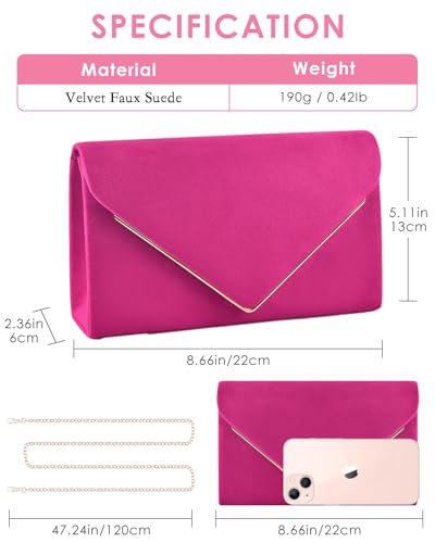 Image of TINDTOP Evening Clutch Purses for Women Handbags for Formal Wedding Party Cocktail Prom Crossbody Shoulder Envelope Bag | for Formal Wedding