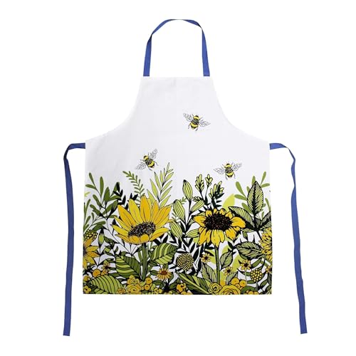Tablier motif tournesols Natasha Kirby pour cuisiner au quotidien