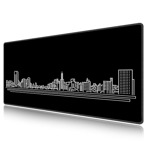 Tapis de souris de jeu XXL LL-COEUR Noir pour organiser un bureau gamer net et spacieux