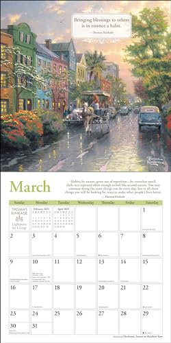 Thomas Kinkade Lightposts for Living 2025 Wall Calendar - Image 3
