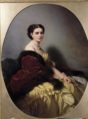 Póster de lienzo Ritratto di Madame Narichkin cuadro de Winterhalter alta resolución
