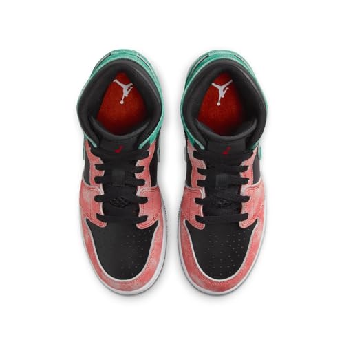 Jordan Big Kid's 1 Mid SE MJ's Playground Blk/Green-Dune Red (FQ1292 003) - 53