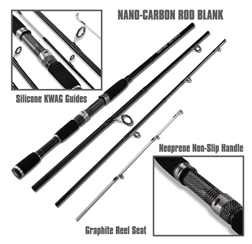 Rigged & Ready™ Smuggler 7 | Angelausrüstung, 7-teilige 260 cm & 235cm Reise-Angelrute | High Performance Angeln mit… – Bild 6