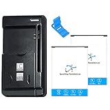 Large Power 2X 3600mAh Best Replacement Battery Multi Function Desktop Wall Home USB Charger Folding Bracket Compatible with Samsung LTE Mobile Hotspot SM-V100T T-Mobile Cellphone