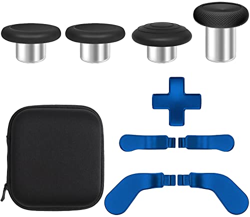 Image of Elite Controller Paddles,Metal Replacement Thumbsticks,Standard D-pad for Xbox Elite Controller Series 2 Core,Accessories Kit for Xbox One Elite 2 (Blue)