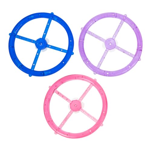 3Pcs Wind Chime Rings DIY Supplies Plastic Circles with Multiple Holes for Custom Wind Chime Making and Craft Projects 4.72 Inch