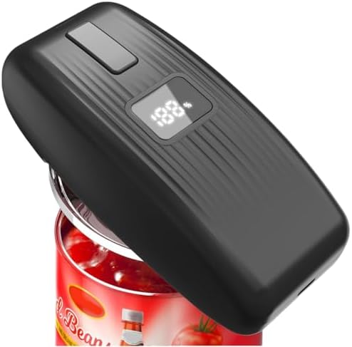 Electric Can Opener with LED Display, USB Rechargeable Electric C...