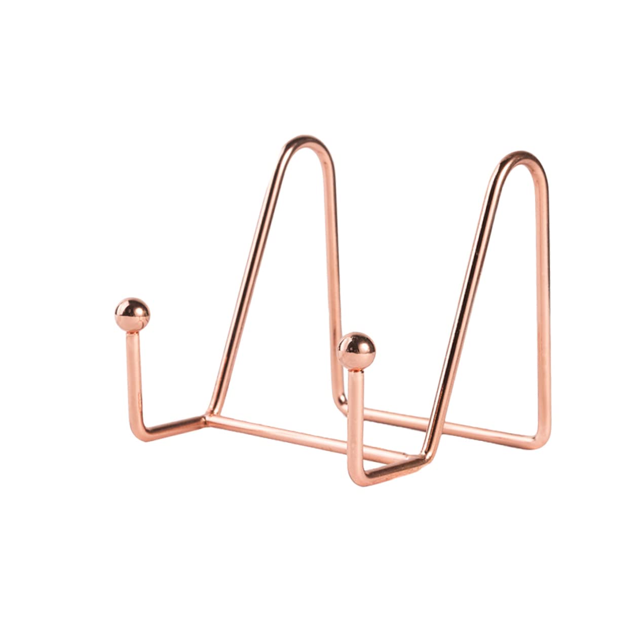 ABOOFAN Photo Display Stand Rose Gold Iron Frame Holder for Pictures Books Decorative Plates Sturdy Base for Home Countertop Desktop Use