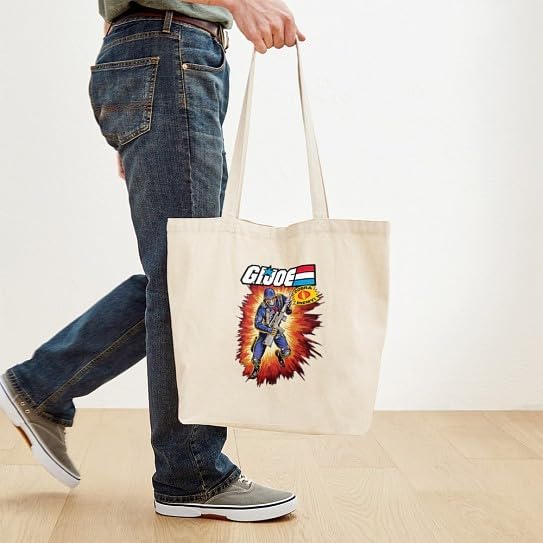 CafePress GI Joe: COBRA Reusable Beige Canvas Shopping Bag