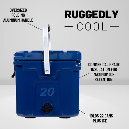 Camp-Zero CZ20L-PARENT 20L-21.6 Quart Portable Hard Cooler Ice Chest thumb #2