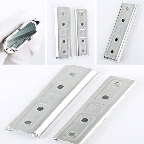 11,9 cm Kopfteil-Befestigungsklammern, Panel-Wandmontage, ineinandergreifende Kleiderbügel, robuster Sofa-Anschluss, universeller Metallverbinder für Sofa, Bett, Möbel (2 Paar)