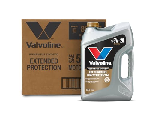 Image of Valvoline Extended Protection Full Synthetic Motor Oil SAE 5W-20 5 QT, Case of 3