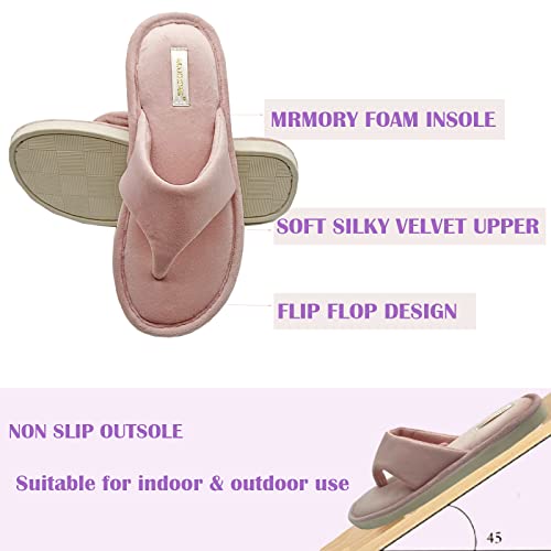 Women’s Thong Slippers with Memory Foam for Women Open Toe Slip on3