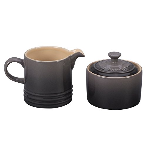 Le Creuset Stoneware Cream and Sugar, 2 pc. Set, Oyster