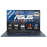 ASUS Vivobook 15, Smartchoice, AMD Ryzen 7 5825U, 16GB RAM, 512GB SSD, FHD 15.6", Windows 11, Office Home 2024, Quiet Blue, 1.7Kg, M1502YA-BQ703WS, AMD Radeon iGPU, M365 Basic (1Year)*, 42Whr Laptop