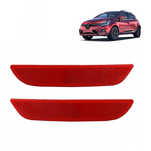 1 Par Para choque Traseiro Refletor De Luz De Advertência Lâmpadas Luz Traseira Para Renault Clio MK