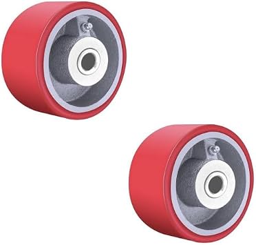 Heavy Duty Casters Wheels 4" 5" 6" 8" DiameterX2 Width Industrial Caster Wheels Polyurethane Wheel with Capacity 800-1,500 lbs/pcs Used in,Trail Jack,Tool Box