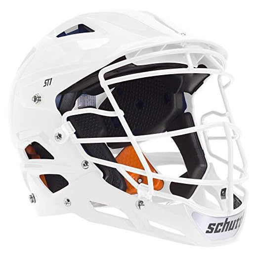 Schutt Sports ST1 Pitcher's Protector Softball Facemask with Matching Guard, White, Large