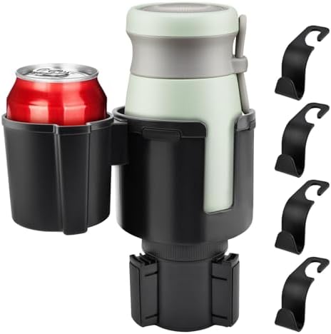 1 Pack Car Cup Holder Expander 2 in 1 Adapter with Expandable Bas...