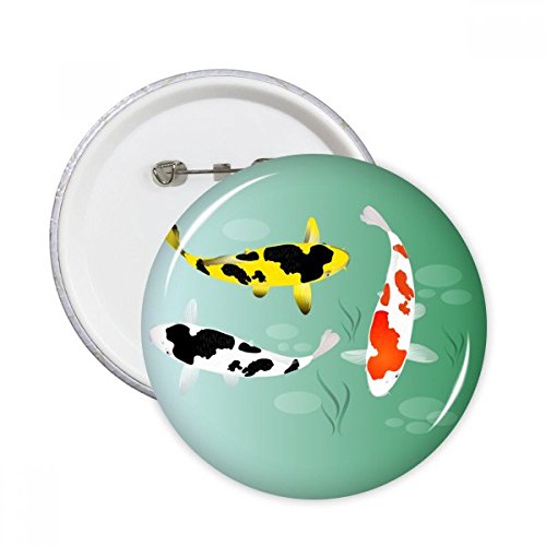 Badge poisson chinois traditionnel DIYthinker idée cadeau de décoration 5pcs