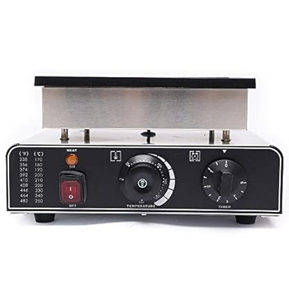 czyuRachel Holländischer Pfannkuchen-Waffeleisen, 900w 50~300℃ Pancake Maker Mini Pfannkuchen Automat, Mit Antihaftbeschichtung Und Mit 0~5min Timer – Bild 5