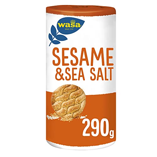Wasa Pane Croccante Runda con Semi di Sesamo e Sale, Ricco di Fibre - 290 gr