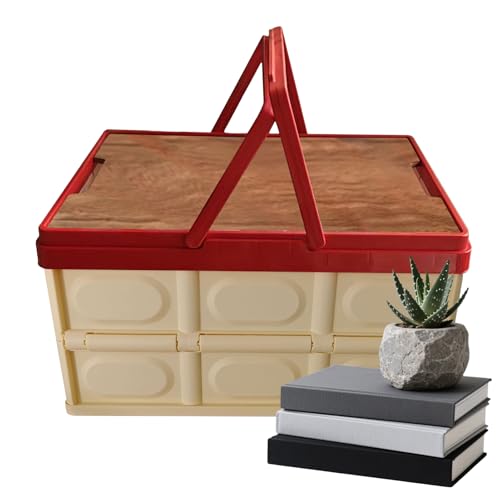 Generico Contenedor para decoración navideña | Gran organizador apilable, grandes contenedores de decoración navideña, para ropa, guirnalda, juguete, manta, fiesta, coche, camping