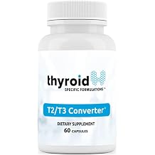T2 T3 Conversion Booster - Thyroid Hormone Support for Hypothyroidism & Hashimotos - Boost Metabolism & Energy - Reduce Reverse T3-60 Caps
