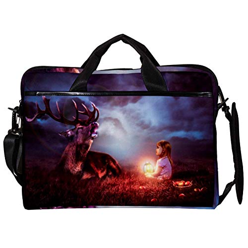 Sac d'ordinateur 14-15.4" motif cerf pour protéger votre PC des rayures