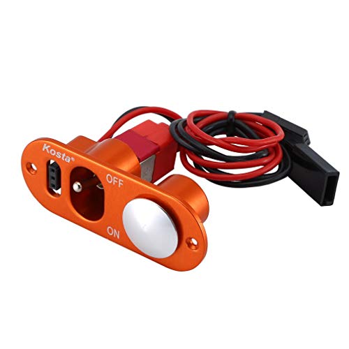 Parts & Accessories Small Heavy Duty Single ON-Off Power Switch w/Fuel Dot for RC Airplane Engine Vehicles & Remote Control Toys - (Color: Black, US)