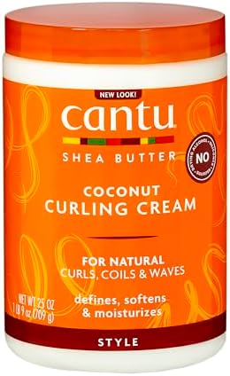 Cantu Shea Butter for Natural Hair Coconut Curling Cream, 25 Ounce
