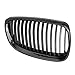 X AUTOHAUX Pair Front Kidney Grille Gloss Black for BMW E92 2007-2010 2 Door Single Line