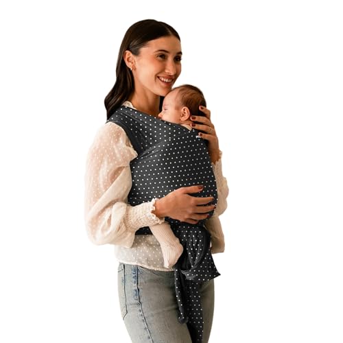 Image of Moby Baby Wrap Carrier Classic for Newborns to Toddlers (8-33lbs), Infant Sling Carrier, Lightweight & Hands Free Design, Adjustable for All Body Types (Midnight Speckle)