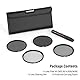 NEEWER 52mm ND Filter Set ND2 ND4 ND8 ND16, Objektivreinigungsstift, Filterbeutel, Graufilter Set, kompatibel mit Canon Nikon Sony Panasonic DSLR Kameras mit 52mm Objektiv