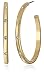 kate spade new york "Infinity and Beyond" Clear/Gold Hoop Earrings