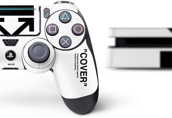 Skinit Decal Gaming Skin Compatible with PS4 Slim Bundle - Black and White Arrows Design
