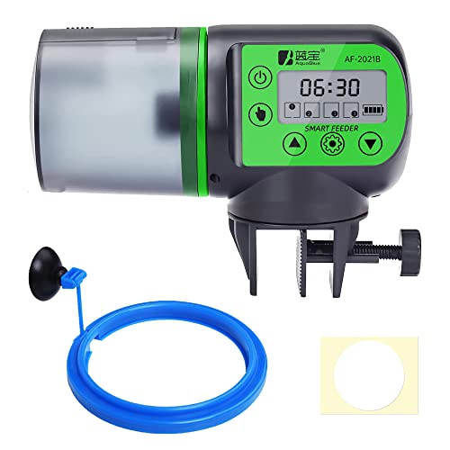 SUNWEN Automatic Fish Feeder, Auto Fish Food Feeder for Aquarium or Fish Tank, Fish Feeder Timer Dispenser for Vacation…
