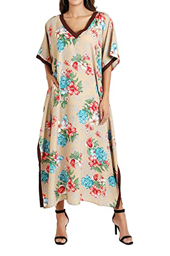 Image of Miss Lavish London Women's Kaftan- Kaftan Dress for Casual, Party, Evening, Vacation and Everyday Wear