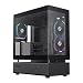 Produktbild GAMEMAX N80 BK PC Gehäuse ATX Mid Tower, 270° Panoramaglas Front & Seite, 6X 120mm ARGB PWM Lüfter vorinstalliert, USB-C Gen2, BTF & Vertikales GPU-Support, ATX Mid-Tower PC Case für Gaming