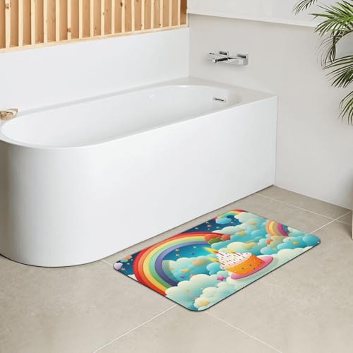 Tapis de douche antidérapant en pierre de diatomée pour éliminer l'humidité