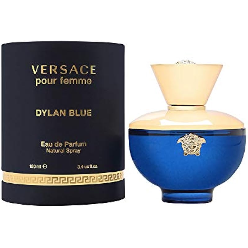 Versace Dylan Blue Pour Femme 3.4 oz Eau de Parfum Spray 3.4 Fl Oz (Pack of 1)