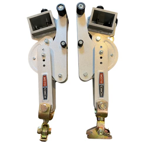 Moto Cinch E-Track strapless motorcycle tie down system