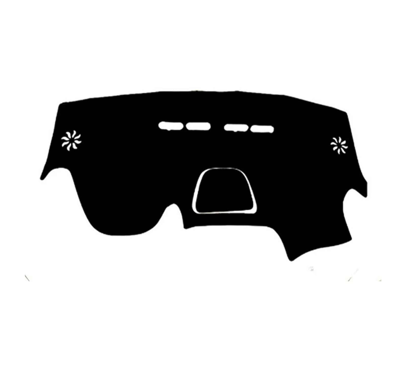 Tapis Tableau Bord intérieur Voiture Tapis Tableau Bord Voiture pour Captur pour Samsung QM3 2013-2019 Protection Anti-UV pour Pare-Soleil(Black(Black Edge) LHD)