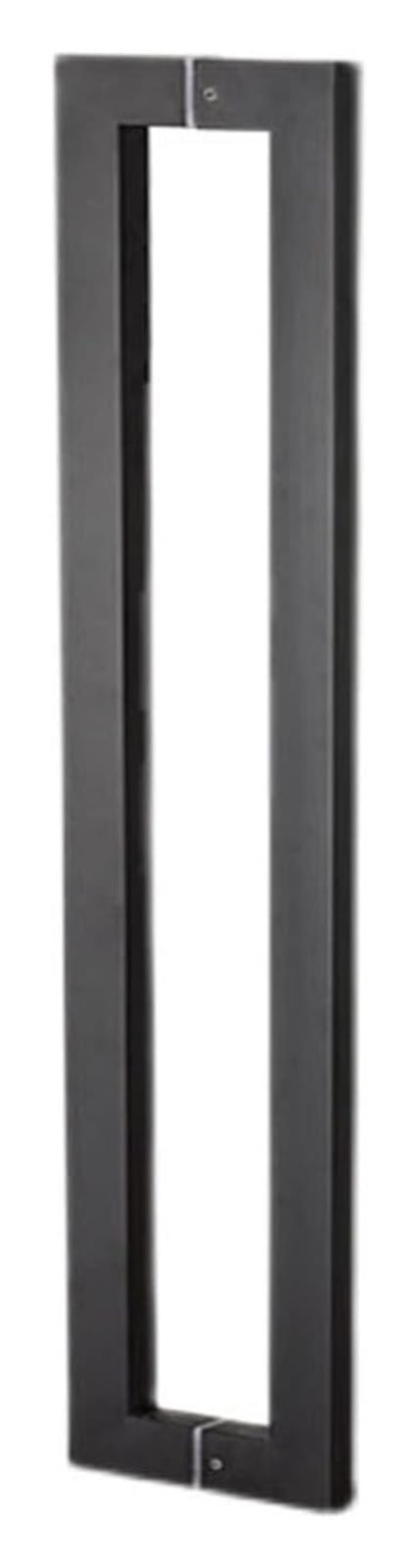 LQZAXSRDR Sliding Barn Door Handle, Glass Door Pull Handle Stainless Steel Multiple Sizes Square Mounting Hardware(A,43.8cm(17.2in) 40cm (15.7in))
