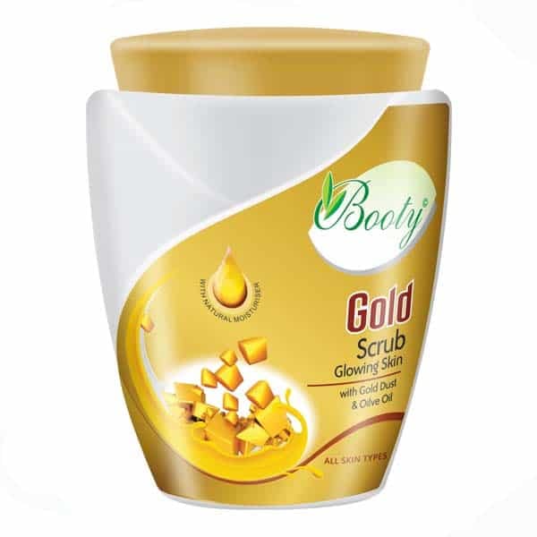 BOOTYGold Scrub For Glowing Skin With Gold Dust & olive oil