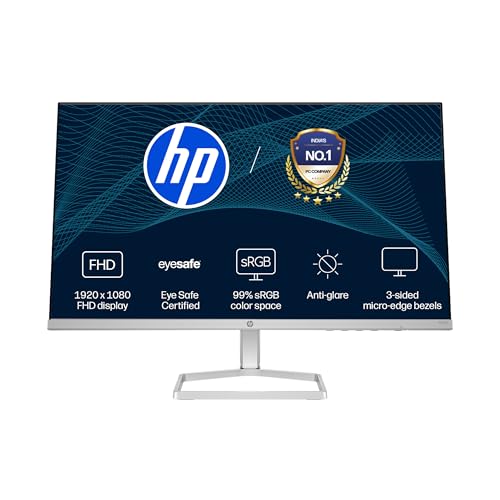 Image of HP Series 5 23.8 inch FHD Monitor with Speakers - 524sf,23.8inch(60.5cm),FHD(1920 x 1080),300 nits, Eye Ease,Anti-Glare,2.5kg, 524sf