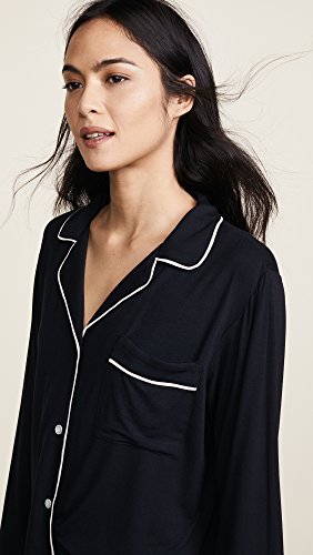 Image of Eberjey Gisele Classic Women's Pajama Set | Long Sleeve Shirt + Long Pants