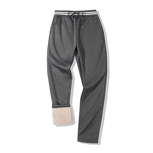 onedog Pantalon de Jogging Homme Baggy Sweatpants Long Classique Gris Hommes Pantalon de Sport Pantalon d'entraînement Slim fit avec Poches sur Les Deux côtés